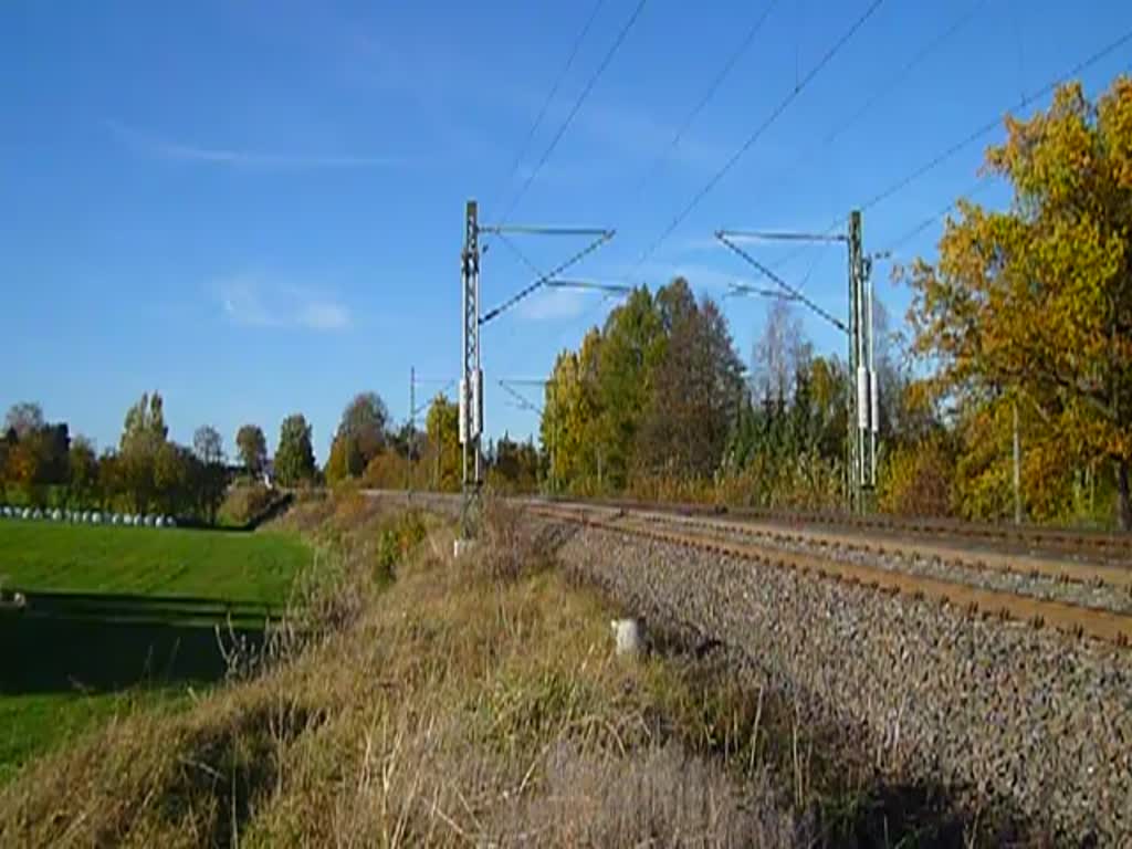 218 261-6 der Bahnbau Gruppe zu sehen am 01.11.14 in Oberjößnitz/V. 