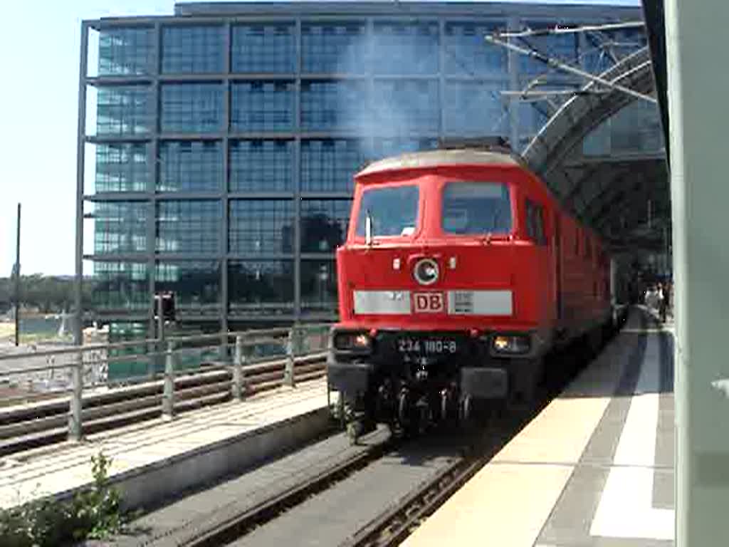 BR 234 180-8 fhrt heute am 05.08.07 den EuroCity 45 von Berlin Hauptbahnhof nach Warszawa Wschodnia.
