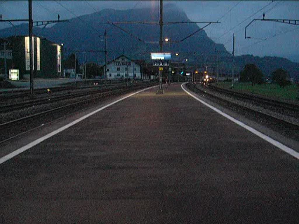 Die durchfahrt des Doppelpfeils in Schwyz am 08.09.2007