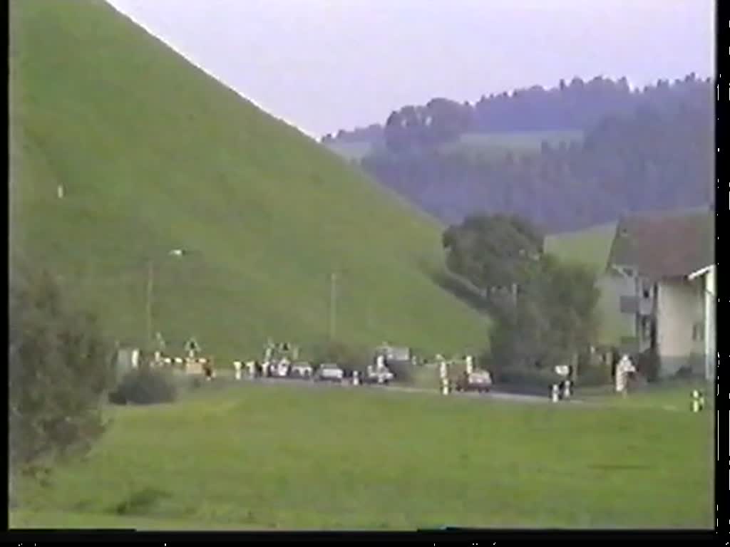 Ed 4/5 des Vereins Dampfbahn Bern verkehrt am 1. Oktober 1992 fr die DGEG auf den Gleisen der EBT in Gondiswil.