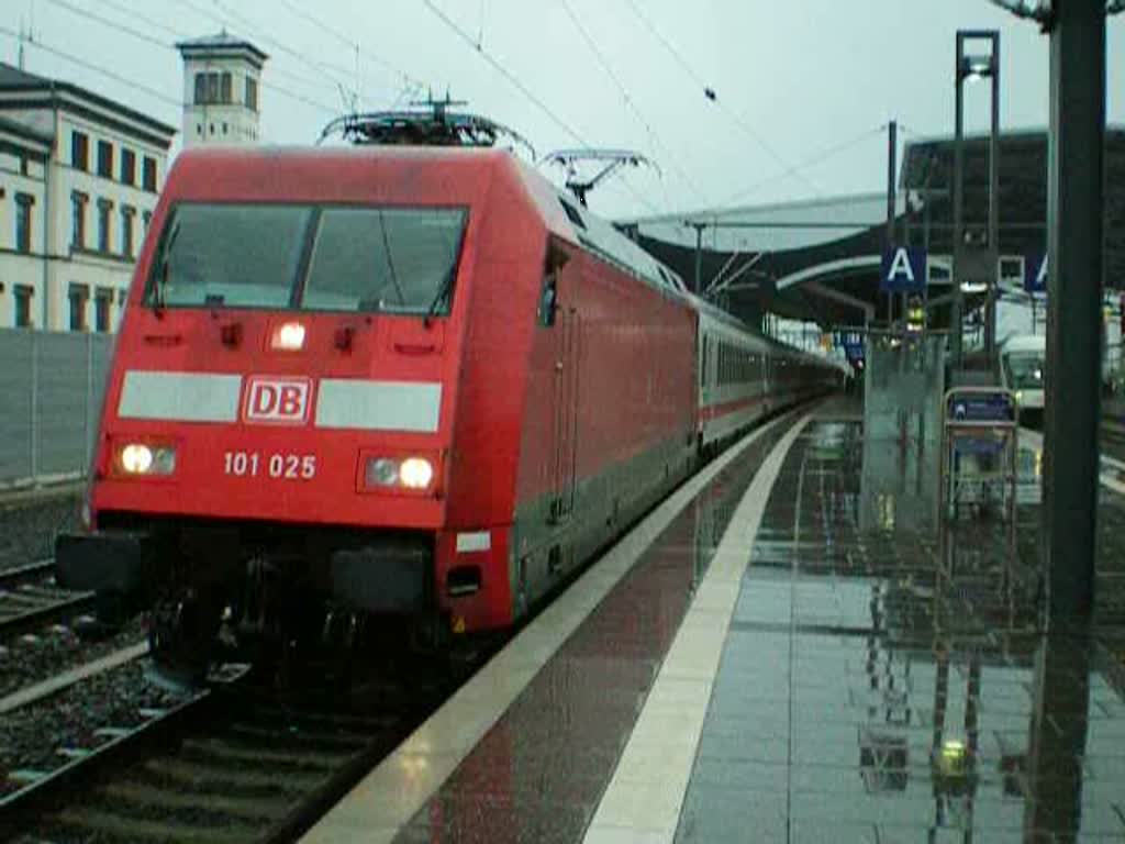 IC 79680 nach Frankfurt verlsst am 17.04.09 Erfurt Hbf.Videolnge 0:45min