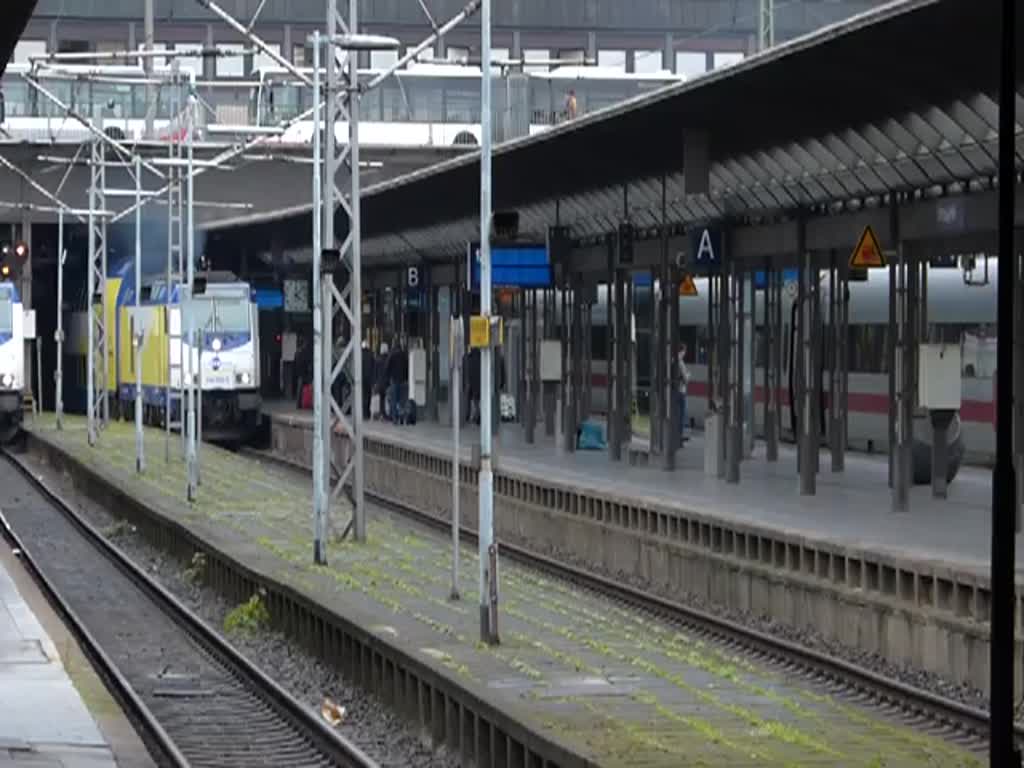 Metronom Diesel Lok 246 002-0 aufgenommen bei der Abfahrt in Hbf Hamburg in Richtung Cuxhafen.  14.09.2013