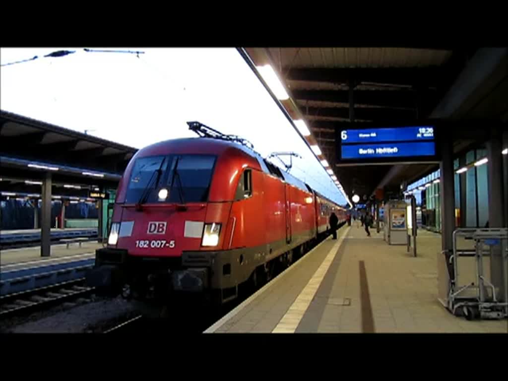 Rostock HBF 20.03.2011
182-007-5
Ausfahrt nach Berlin
Warnemnde-Express