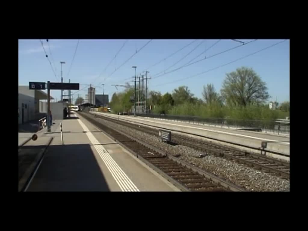 S-Bahn der Thurbo am 28.4.2012 in Rheineck.