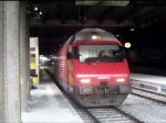 basel-sbb Ausfahrt des IR 1975 Basel SBB - Z�rich HB mit Re 460 013-6 aus Basel SBB. In Zusammenarbeit mit meinem netten Filmkollegen Patrick S.  05.02.2008