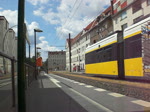 Die Stra�enbahnlinie M4 nach S-Bahnhof Hackescher Markt an der Haltestelle ...