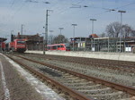 BR 101 mit Zugen 101 063-6 mit IC141 von Schiphol(Airport)nach Berlin Ostbahnhof bei der Ausfahrt im Bahnhof Stendal,rechts steht RB36711 Richtung Rathenow.(06.04.10) 