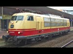 BR 103 Lz Durchfahrt der 103 222-6 durch Kassel Wilhelmsh�he. Aufgenommen am 05.04.2010.