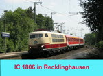 IC 1806, gebildet aus 103 235 und historischem Wagenpark, h�lt ...