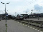 br-1047 1047 504-4 'Joseph Haydn' bei der Abfahrt mit dem OEC 965 'Cs�rd�s' nach Budapest.Aufgenommen am 22.08.2009 im Bahnhof Wien West.
