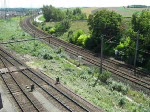 br-1047 Und, wie jeden Tag im Urlaub so auch am 24.08.2009: 1047 504-4 'Joseph Haydn' gesichtet von der Br�cke �ber den Wiener Zvbf mit EC aus Ungarn.