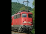110 438-9 bringt ihren abendlichen RE zur�ck nach Bebra aus ...