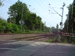 br-110-e-10 E 10 121 mit einem Leersonderzug zum DB Museum Koblenz-L�tzel am 29.05.2008 in D�sseldorf am Km 28,190