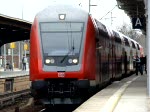 BR 112 RE 1 nach Magdeburg Hauptbahnhof bei der Ausfahrt Berlin Wannsee. Aufgenommen am 29.03.08