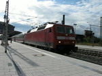 BR 120 120 115-1 verl�sst am 03.10.'09, mit ihrem EC, den Bahnhof Dresden-Neustadt gen Ostseebad Binz