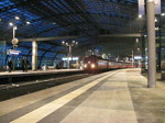 BR 120 Ausfahrt von 120 159-9 'M�rklin' mit einem IC Richtung Amsterdam Schiphol am 16.01.