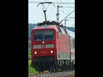 BR 120 120 108-6 zieht einen IC in Richtung Bebra. Aufgenommen am 06.06.2010 bei Mecklar.