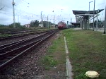 BR 120 IC1960 von Ostseebad Heringsdorf nach K�ln Hbf.bei der Ausfahrt im Hauptbahnhof Rostock(Lokwechsel ab Rostock.)Aufgenommen am 12.08.07