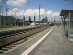 BR 120 120 204 bei der Einfahrt in Schwerin Hbf am 5.8.09
