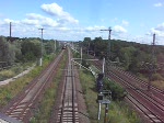 BR 120 120 134 zieht am 28.07.09 einen PbZ durch Holzweissig Richtung Halle(S). Im Zugverband war eine weitere BR 120 eingereiht.