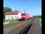 BR 152 Die 152 058 durchfuhr am 11.6.10 den Bahnhof Gundelsdorf.