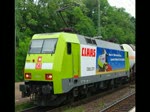 BR 152 Werbeloks Seit langem mal wieder gesehen: 1^52 005-5 mit Gz in Richtung Norden. Aufgenommen am 12.06.2010 in Eichenberg.