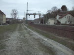 BR 155 155 263 zieht am 10.04.10 einen Gz durch Bad K�sen Richtung Naumburg.