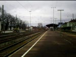 BR 155 SBB Re 482 mit Containerzug und Br 155 mit Containerzug treffen sich in M�llheim(Baden). Aufgenommen am 05.02.2008