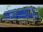 BR 183 183 500-8 mit Flachwagenzug in Richtung S�den durch Eschwege West. Aufgenommen am 14.06.2010.