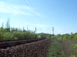 BR 185 mit Zugen 185 142-7 mit einem gemischten G�terzug zwischen Sersheim und Vaihingen an der Enz. Siehe auch Bild von Julius Peter!