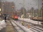 185 055-1 mit Schiebewandzug ...  Gilbert Coletti 07.03.2009