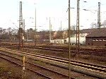 BR 189 189 052-4 beim Rangieren von G�terwagen mit Millit�rfahrzeugen am 28.03.2009 in Seelze.Teil 1