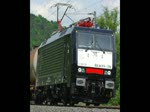 br-189-mrce 189 110 (ES 64 F4-110) mit Kesselwagenzug in Fahrtrichtung Bad Hersfeld. Aufgenommen am 06.06.2010 bei Mecklar.