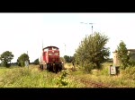 BR 295 Vorbeifahrt der 295 094-7 vom Industriegleis Wilhelmshaven nach Sande.Gruss an denn Tf und netten Streckenposten vor Ort.31-07-2009