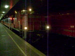 BR 363 Abkoppeln des Kurswagens von M�nchen-Hbf nach Moskau-Belorusskaja.Der Wagen wurde vom CNL 472 abgekoppelt und wird an das Heck des auf dem parallel stehenden CNL 482 +D 50472 gekoppelt.Der CNL 472 wird an die Front des CNL 482 +D 50472 gekoppelt.Aufgenommen in Fulda