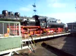 BR 38 Er�ffnungsveranstaltung in Siegen. Als 'Drehscheibenballerina' die 38 1772, mit der ich schon 1974 mit preu�ischem Kastentender auf einer ihrer Abschiedsfahrten mit der 78 246 mein Vergn�gen hatte. Hier in Siegen bestens restauriert und bald wieder fahrbereit am 08.04.07 bei sch�nstem Sonnenschein
