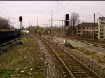 br-403-ice-3 Doppeltraktion ICE3 (Br 403) f�hrt am S-Bahn Haltepunkt K�ln-Buchforst vorbei, in Richtung D�sseldorf. 28.03.08