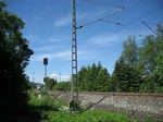 br-411-ice-t Der ICE 'Oschatz' fuhr am 5.6.10 als ICE 1611 nach M�nchen. Ha�lach(b. Kronach)