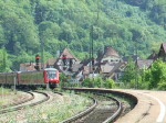 br-611-neigetechnikzuge Einfahrt eines VT 611, der als IRE Richtung Stuttgart in Geislingen (Steige) ankommt. (13.05.2007)