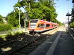 br-646-stadler-gtw-db Hier 646 001-8 und 646 020-8 als RE6 nach Berlin-Spandau, bei der Ausfahrt am 5.6.2010 aus Neuruppin Rheinsberger Tor.