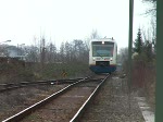 br-650-regioshuttle-db Die OSB 87360 nach Oberkirch bei der Einfahrt in den Bahnhof Oberkirch am 22. Februar 2008. Auf der einspurigen Strecke nach Bad Griesbach finden hier Zugkreuzungen statt. (0:49 Minuten)