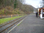Brohltalbahn Die D5 der Brohltalbahn f�hrt mit den Nikolaus Express in den Bahnhof Brohl 