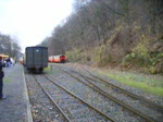 Brohltalbahn Die D5 der Brohltalbahn stellt sich vor die Weiche