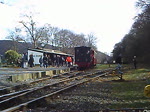 Brohltalbahn Die Lok Franzburg im Bahnhof Brohl sie macht die Fahrt Brohl-Rheinhafen anlass Dampfspektakel und 175 Jahre Deutsche Eisenbahn am 2.4.10