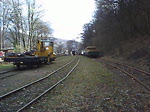 Brohltalbahn Lok Franzburg f�hrt hinter einem Schmalspur SKL der Brohltalbahn anlass ist Dampfspektakel und 175 Jahre Deutsche Eisenbahn am 2.4.10