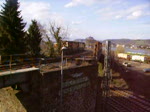 Brohltalbahn Br 99 auf der Brohltalbahn Strecke f�hrt �ber einem Bahn�bergang am 2.4.10