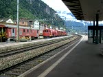 Ein Cisalpino bei der Durchfahrt durch Erstfeld. (16.08.2007)  ...