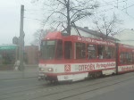 cottbus Der Tw 145 an der Haltestelle Busbahnhof in Richtung Wendeschleife Thiemstra�e .
