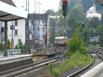 Am 02.07.2010 um 14:26 Uhr durchfhrt der SchienenPrfExpress den Bielefelder Hauptbahnhof.