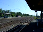 Durchfahrt des Dampfsonderzuges der Arbeitsgemeinschaft Westfalendampf  von Bremen nach Kln durch den Bahnhof Rheda-Wiedenbrck am 26.Juni 2010